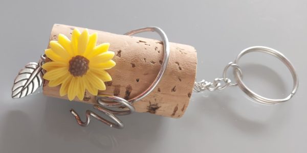 Porte-clés Marguerite Jaune
